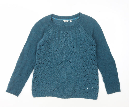 FatFace Women's Blue Knit Pullover Jumper Size 8