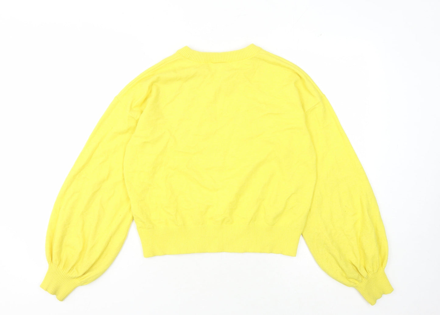 Monki Women's Yellow XS Pullover Jumper