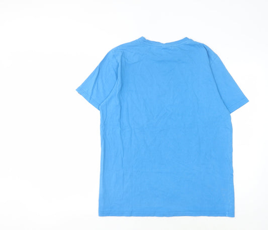Ellesse Men's Blue Medium Graphic Print T-Shirt
