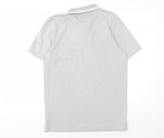 Jack Wills Men's Grey Classic Fit Polo Shirt S