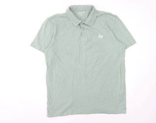 Jack & Jones Men's Green XL Polo Shirt