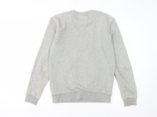 Jack Wills Men's Grey Graphic Print XS Pullover Sweatshirt