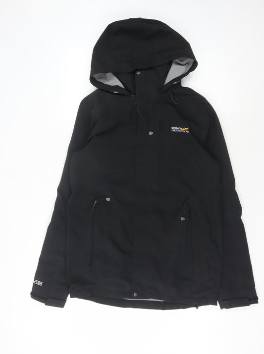 Regatta Men's Black S Waterproof Hooded Jacket