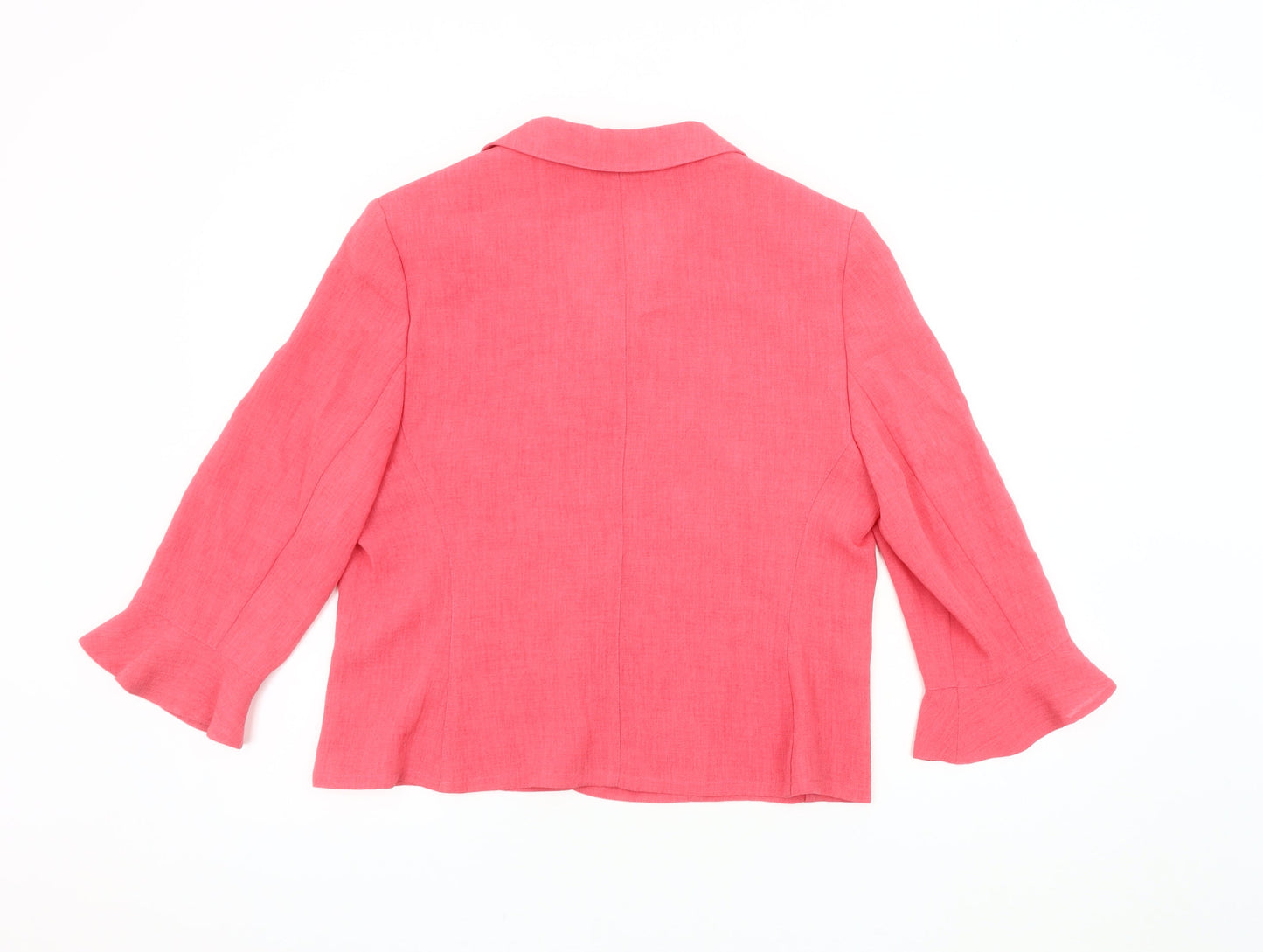 Gold Pink Women's Suit Jacket Size 14