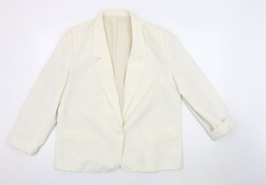 Marks and Spencer Women's Ivory Blazer Size 16