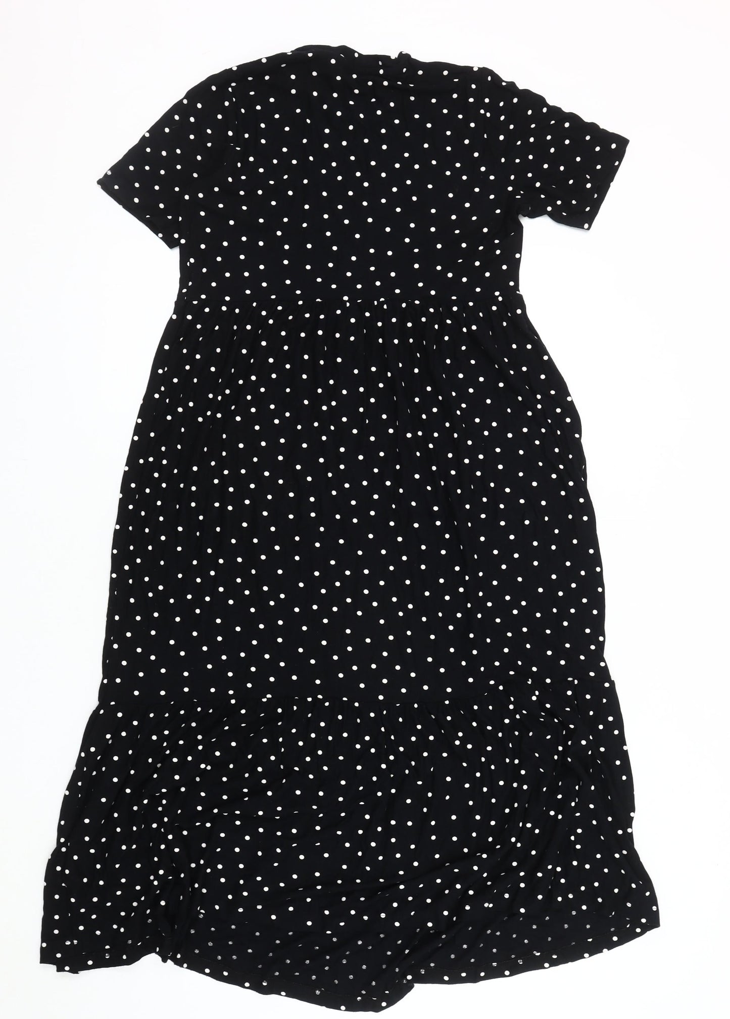 Marks and Spencer Women's Black Midi A-Line Dress