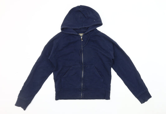 Ted Baker Men's Blue Cotton Hoodie Jacket, Size 2