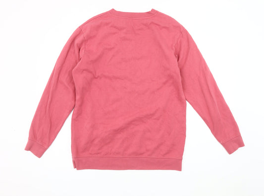 Jack Wills Unisex Adults Pink Pullover Sweatshirt - Size 12
