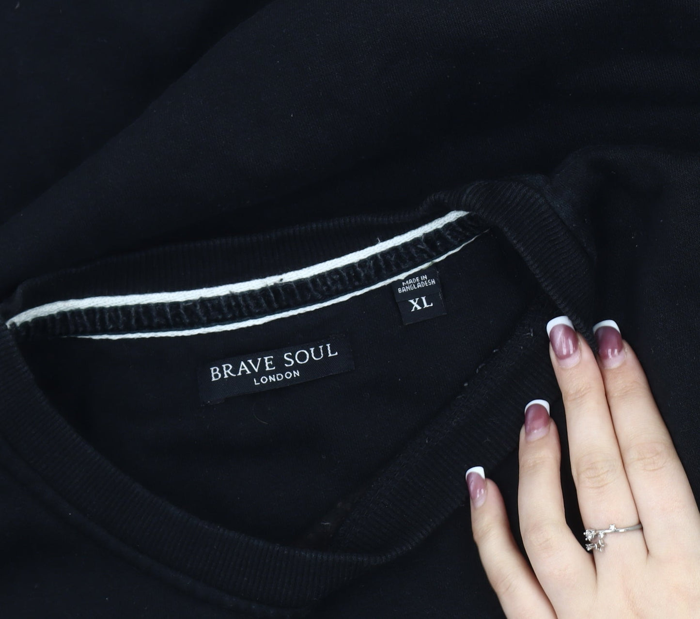 Brave Soul Men's Black XL Pullover Sweatshirt