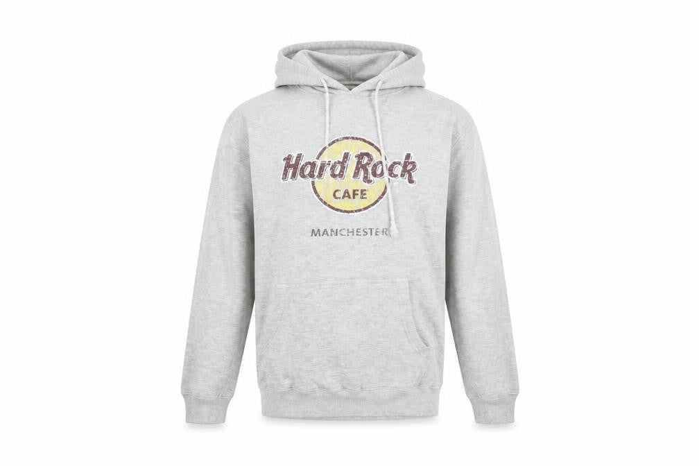 Unisex Adults UK M  Hard Rock Cafe Grey Pullover Hoodie