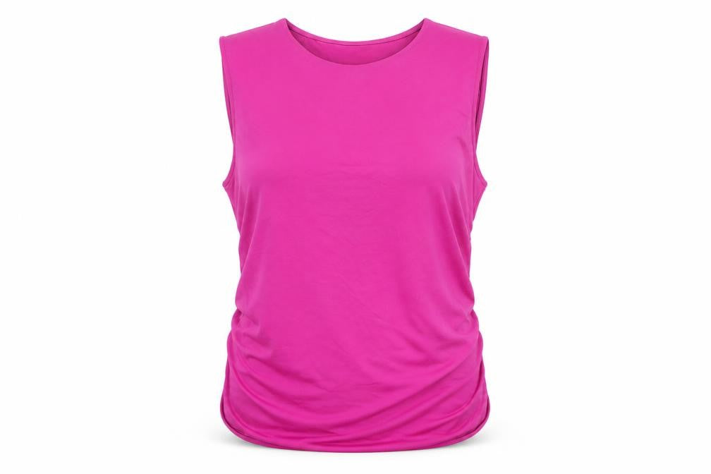 Front view of C&A Women's Pink Sleeveless Tank Top L