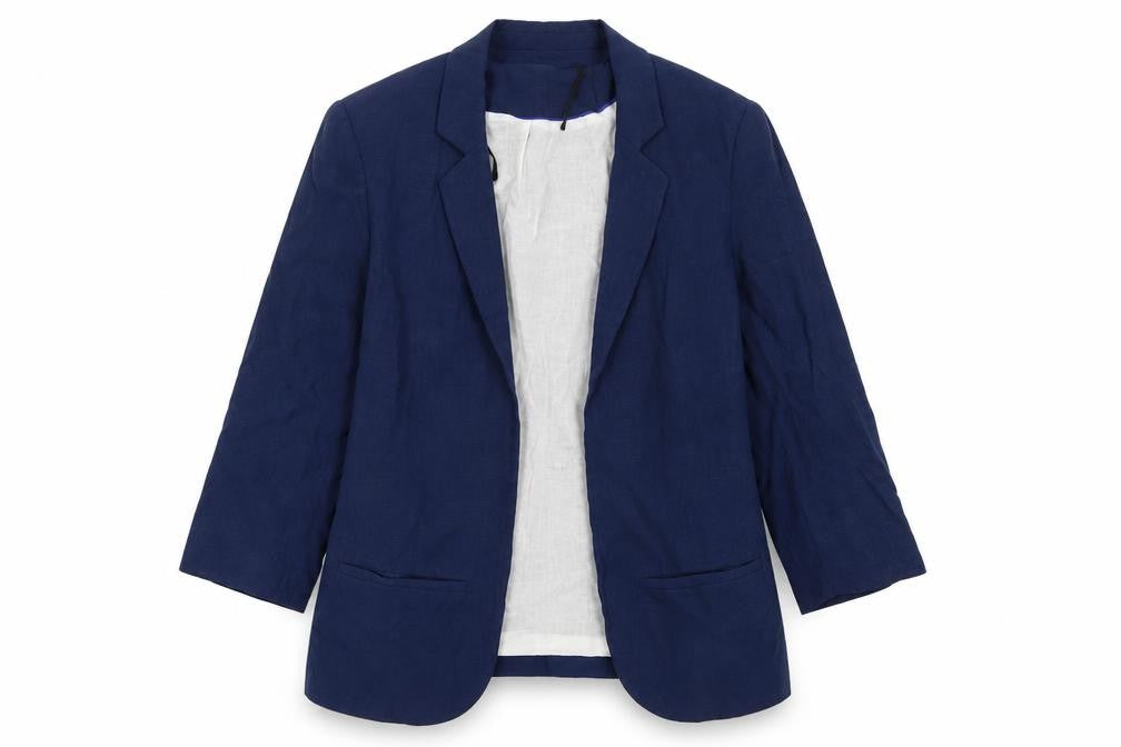 Zara Basic Women's Blue Blazer, Size S, Regular Fit