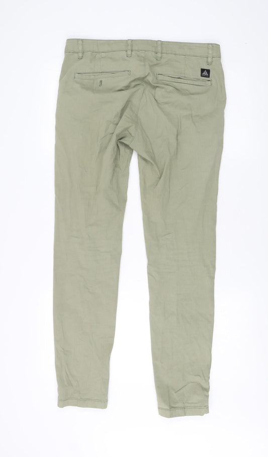 Zara Women's Green Chino Trousers Size 12