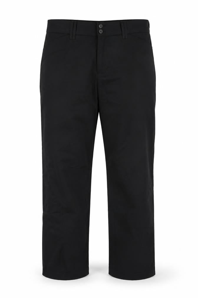 Front view of Brax women’s black straight trousers, size UK 18