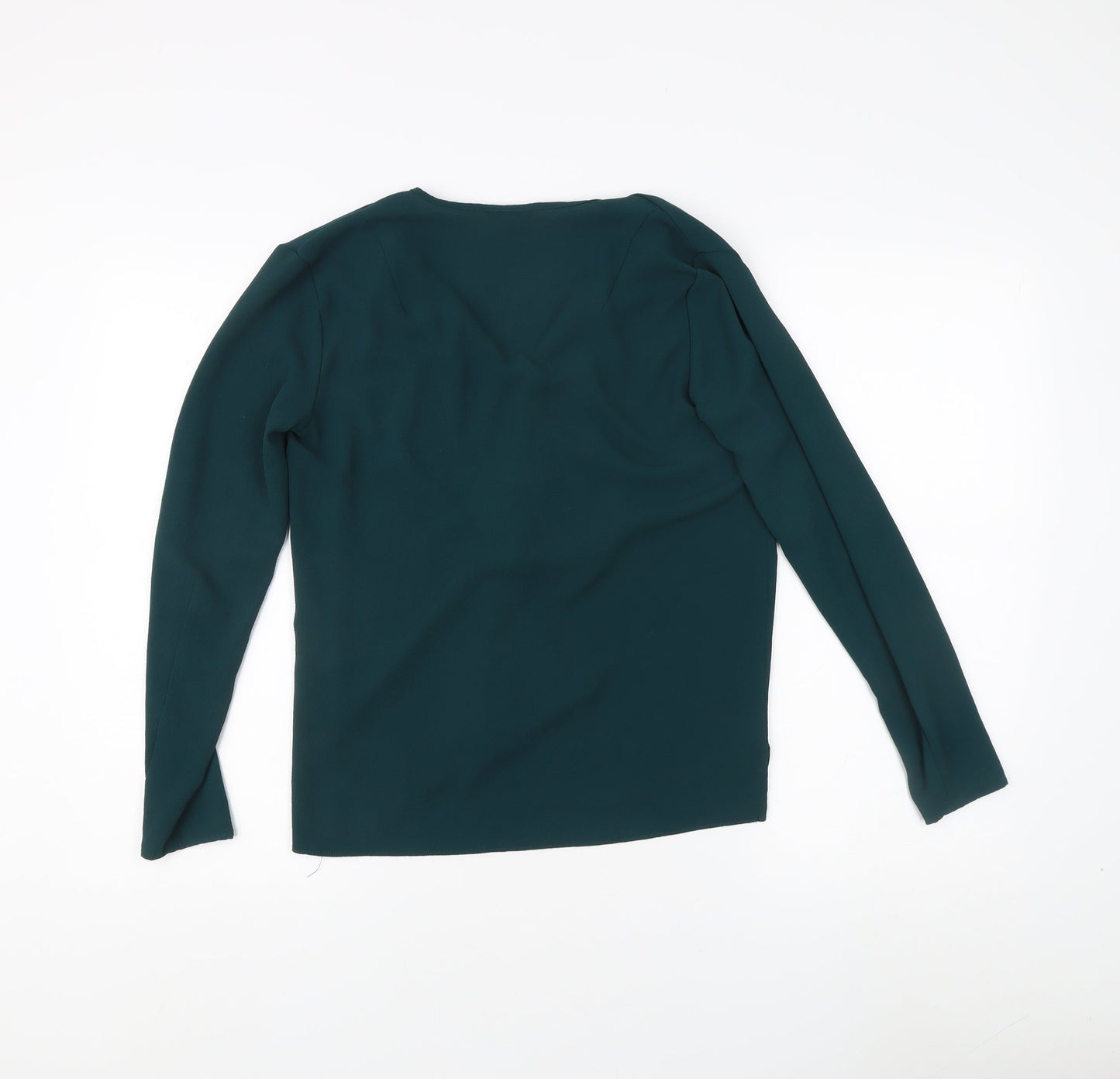 Topshop Women's Green Long Sleeve Blouse Size 10