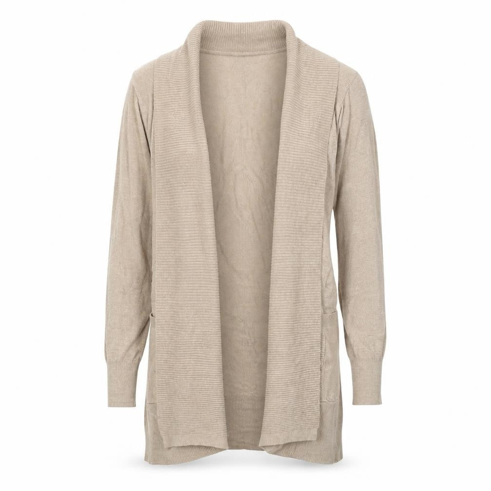 Marks and Spencer Women's Beige Open Front Cardigan XS