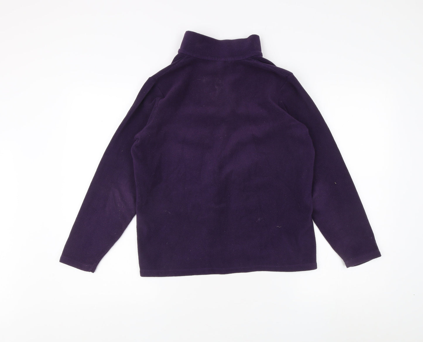 Lands' End Women's Purple Henley Sweatshirt XS