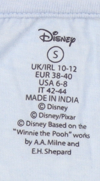 Disney Women Blue Stitch Long Sleeve T-Shirt Size S