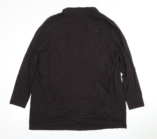 Windsmoor Women's Black Long Sleeve Open Cardigan XL