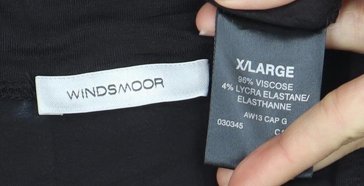 Windsmoor Women's Black Long Sleeve Open Cardigan XL
