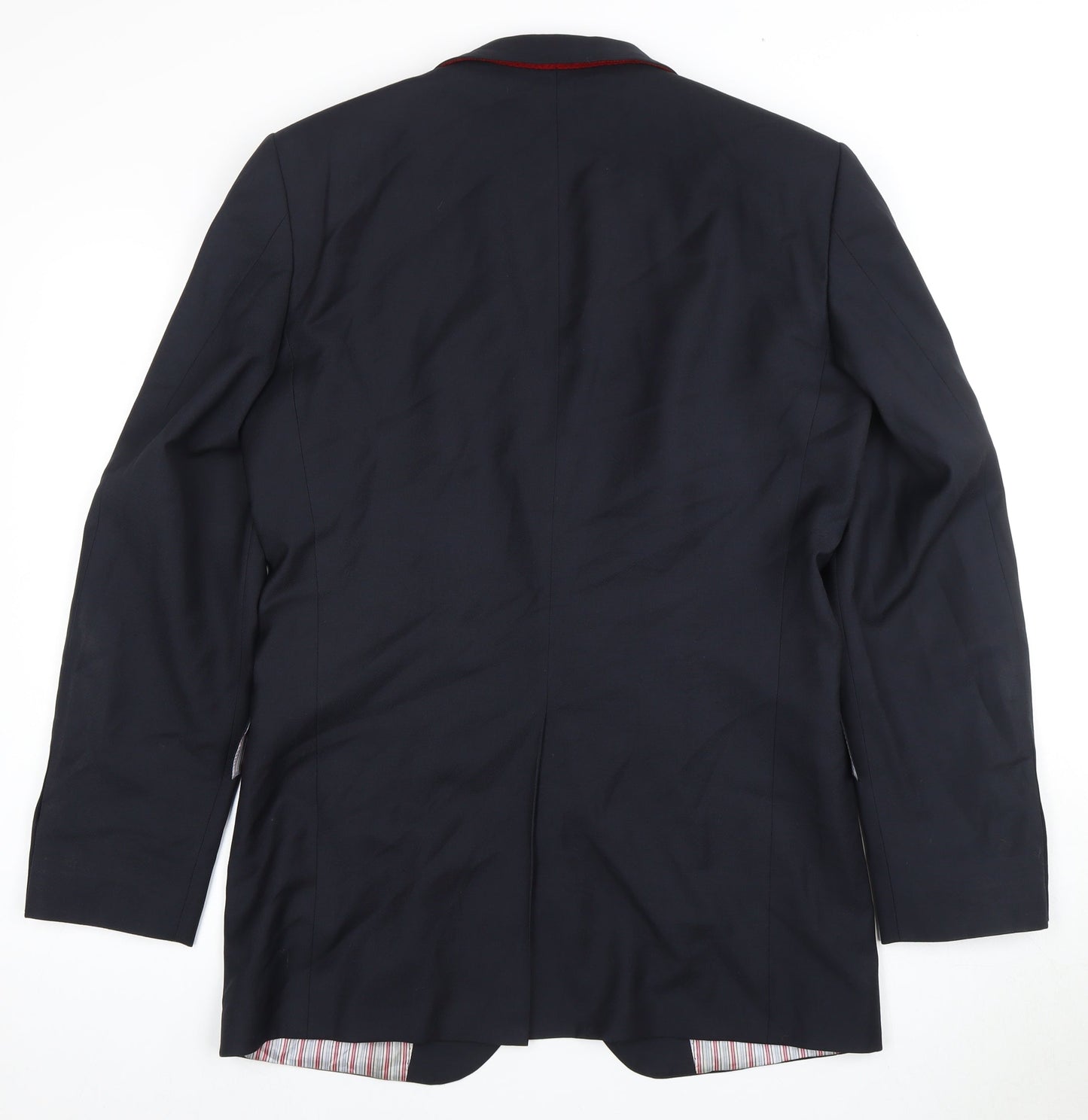 Tommy Hilfiger Men's Blue Wool Blazer, 38 Regular Fit