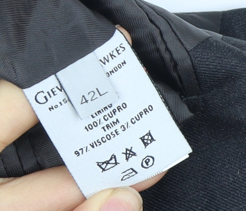 Gieves & Hawkes Men's Grey Blazer 42L