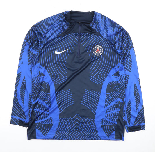 Nike Boys' Blue Football Pullover, 16 Years, Sports Style