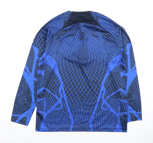 Nike Boys' Blue Football Pullover, 16 Years, Sports Style