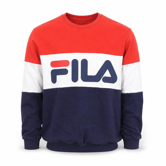 Mens UK S Regular FILA Multicoloured Pullover Sweatshirt