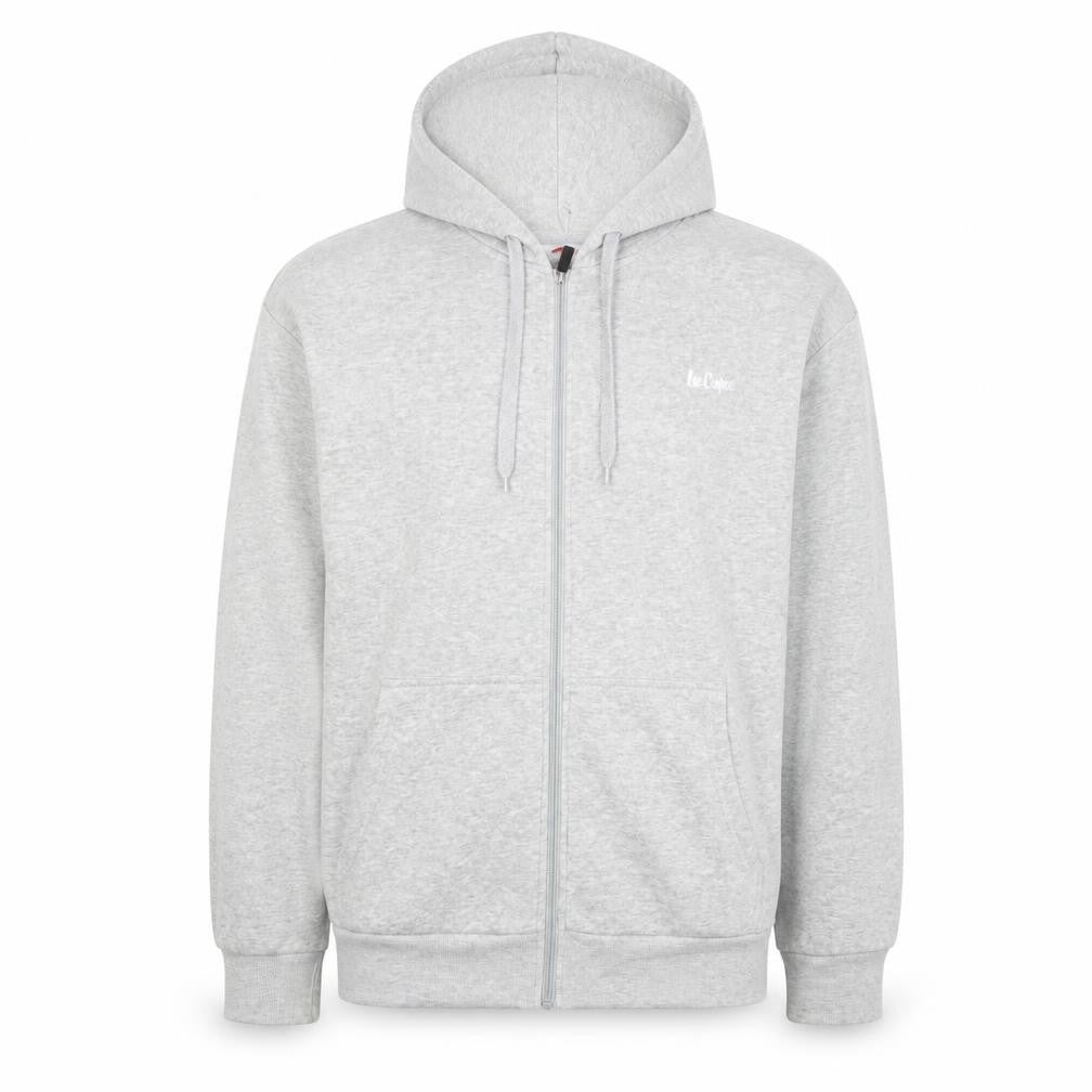 Mens UK XL Regular Le Coq Grey Full Zip Hoodie