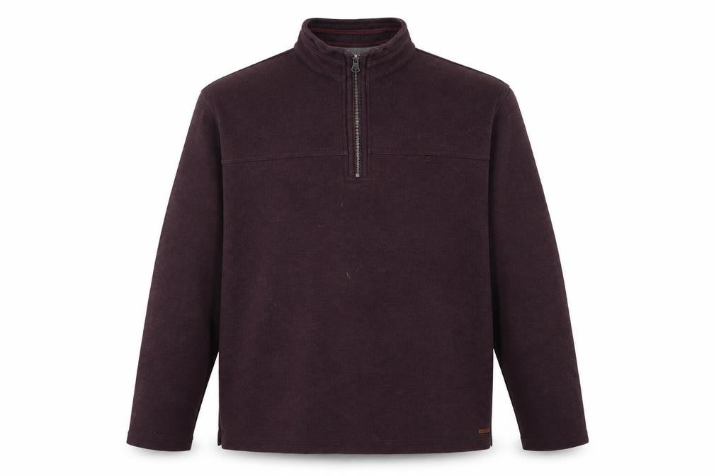 RJR John Rocha Men's Large Brown 1/4 Zip Sweatshirt