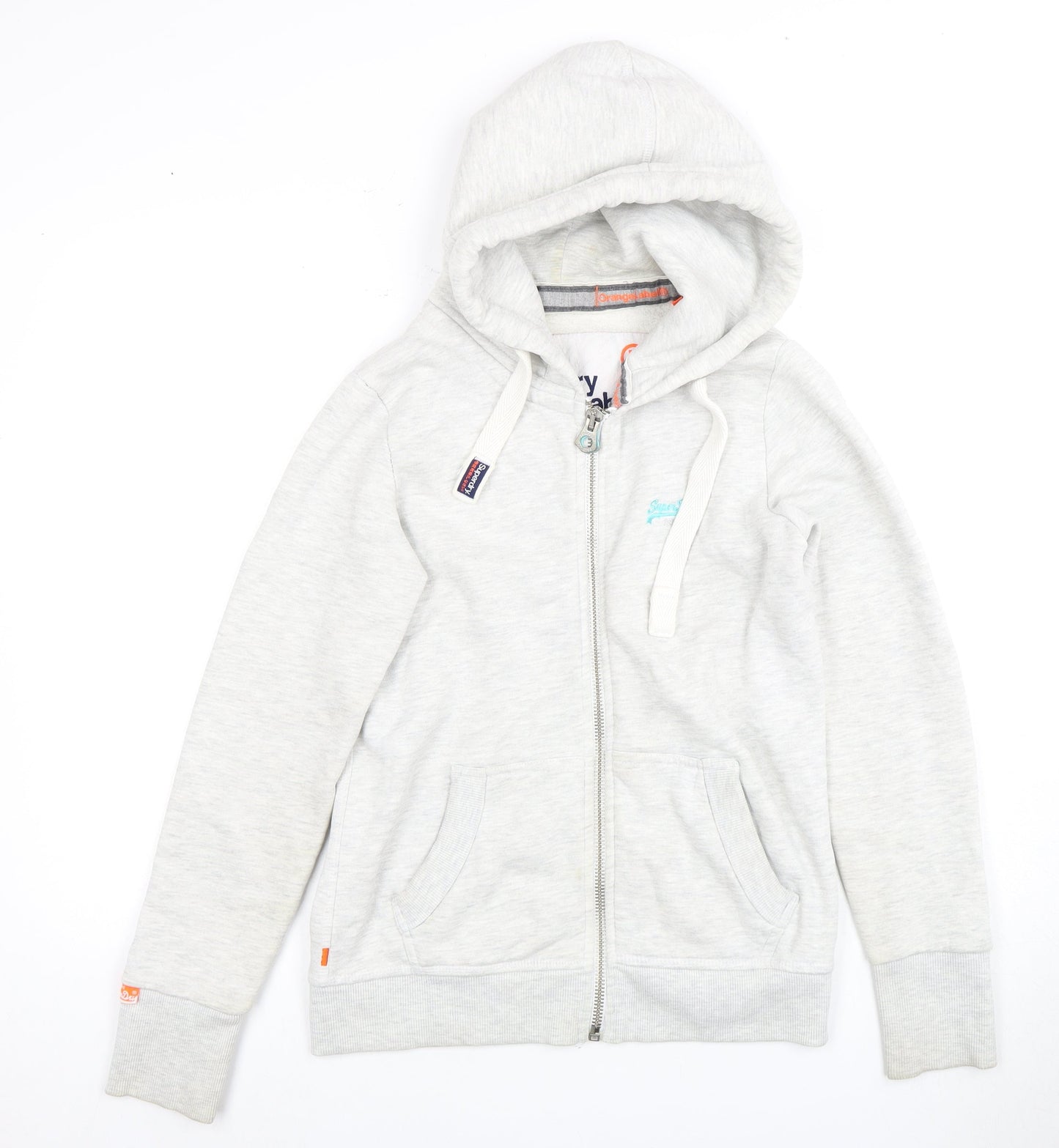 Superdry Women's Grey Full Zip Hoodie Size M