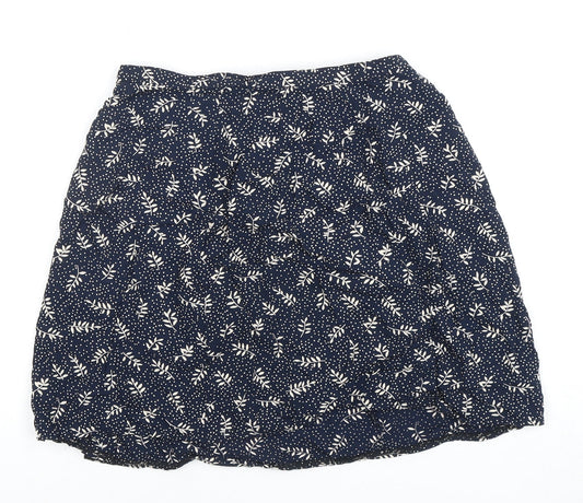Eddie Bauer Women's Petite Blue Floral Skirt Size 6