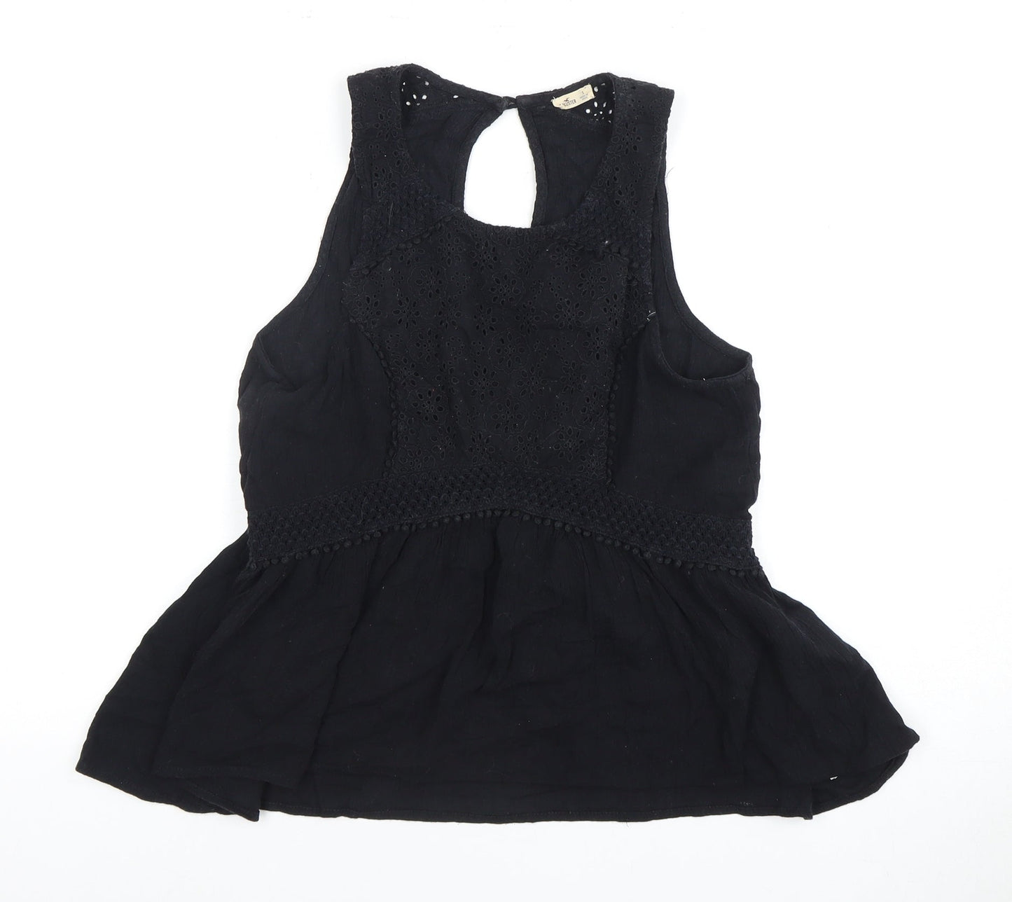 Hollister Women’s Black Blouse, S, Sleeveless, Casual
