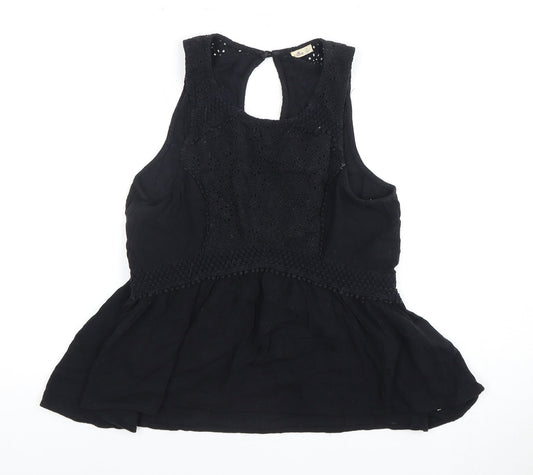 Hollister Women’s Black Blouse, S, Sleeveless, Casual