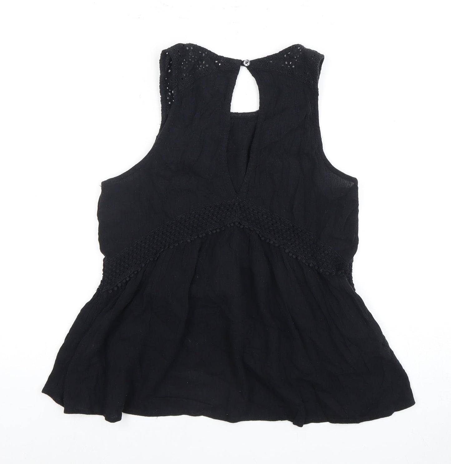 Hollister Women’s Black Blouse, S, Sleeveless, Casual