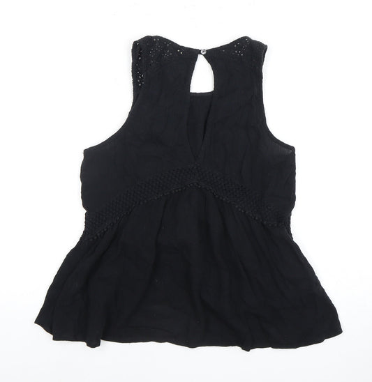 Hollister Women’s Black Blouse, S, Sleeveless, Casual