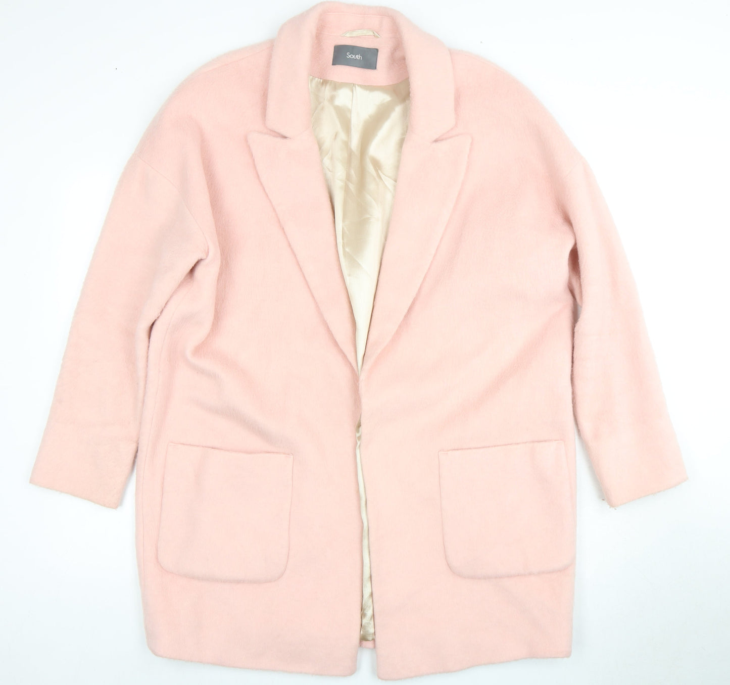 South Women's Pink Long Coat - Size 16, Lined