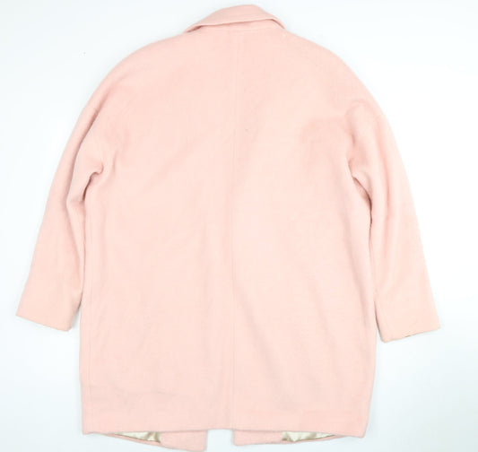 South Women's Pink Long Coat - Size 16, Lined