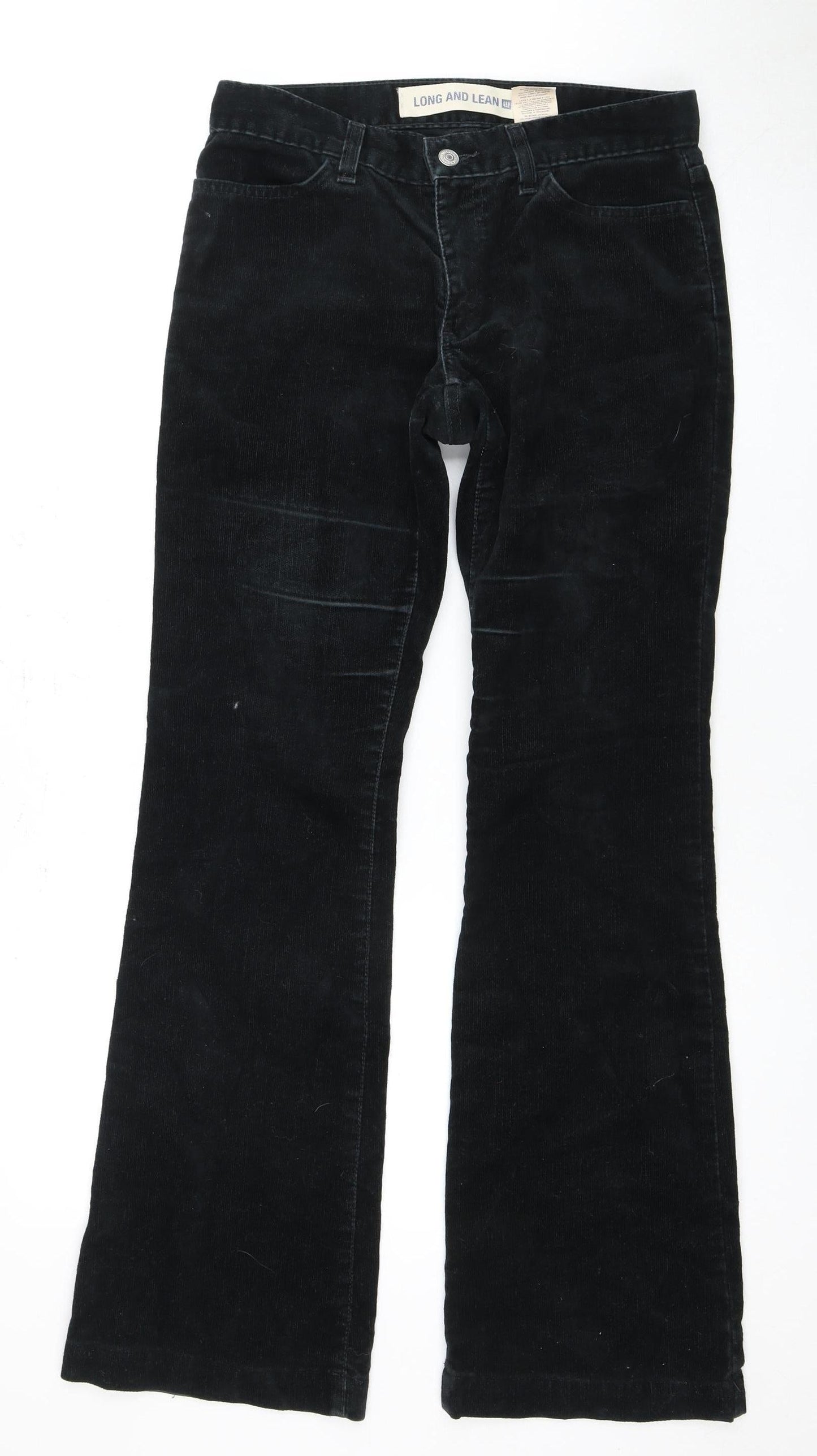 Gap Women's Black Long & Lean Trousers, Size 4