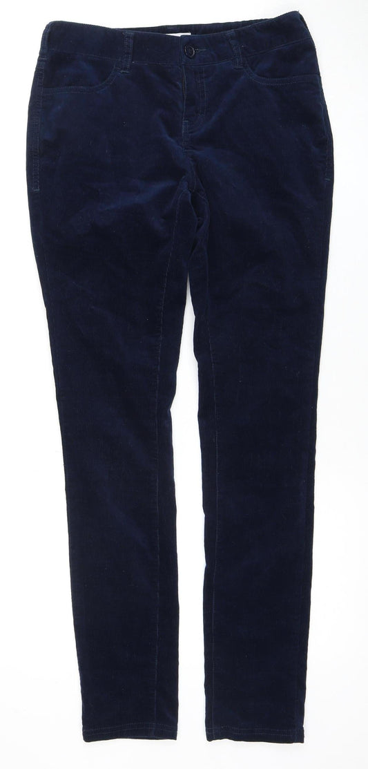 Crew Clothing Co. Women's Blue Corduroy Trousers Size 8