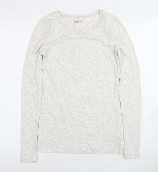 Gap Women's White Long Sleeve T-Shirt Size S