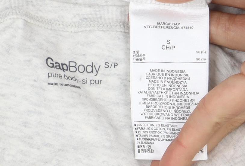 Gap Women's White Long Sleeve T-Shirt Size S