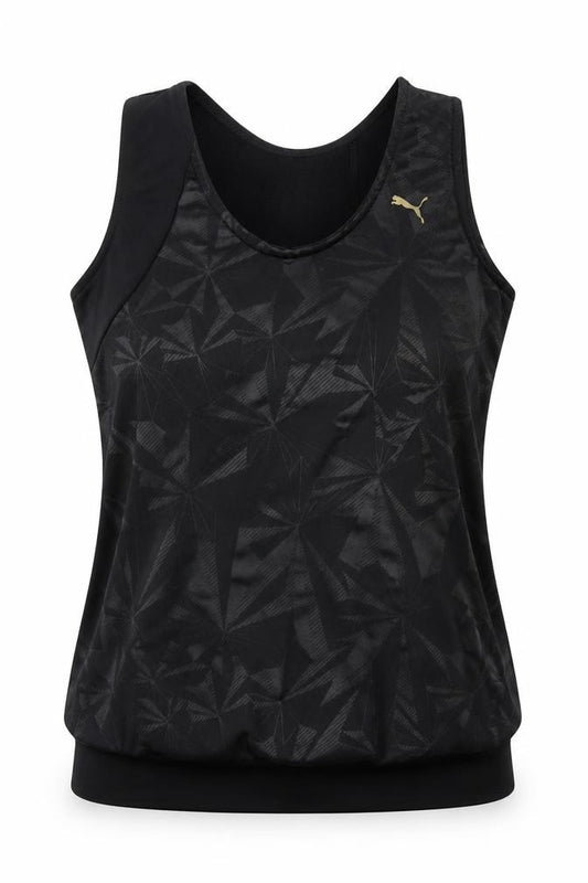 Puma Women's Black Tank Top - Size 10, Stretch