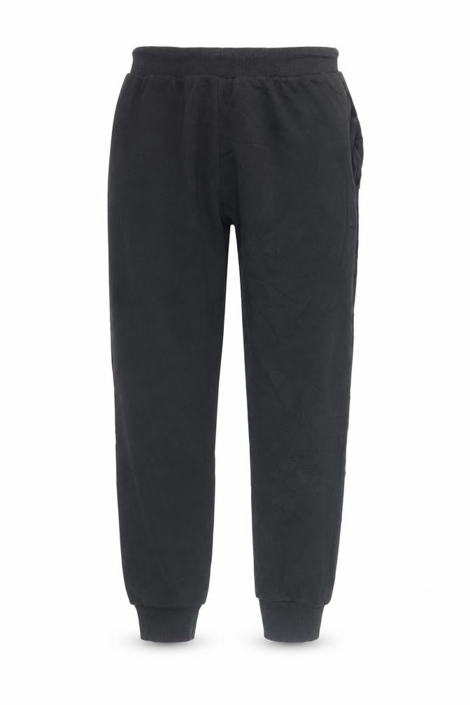 Front view of McKenzie boys’ black jogger trousers 12-13 years
