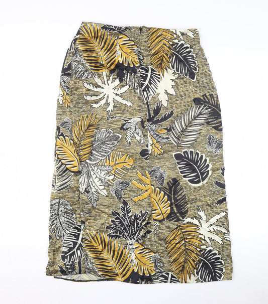 Women's Multicoloured Floral Midi Pencil Skirt