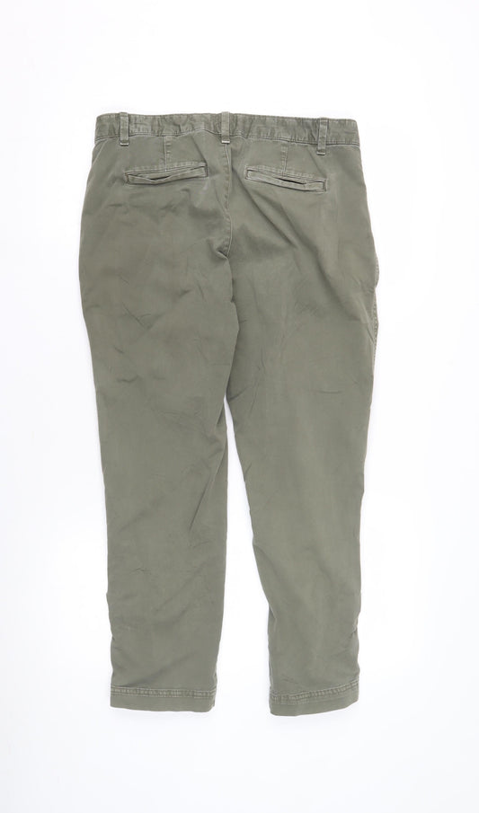 GAP Women’s Green Capri Trousers S Pocket Casual