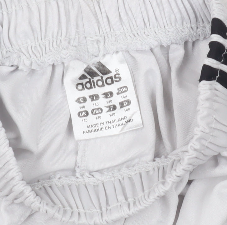 Adidas Boys White Athletic Sports Shorts 11 Years