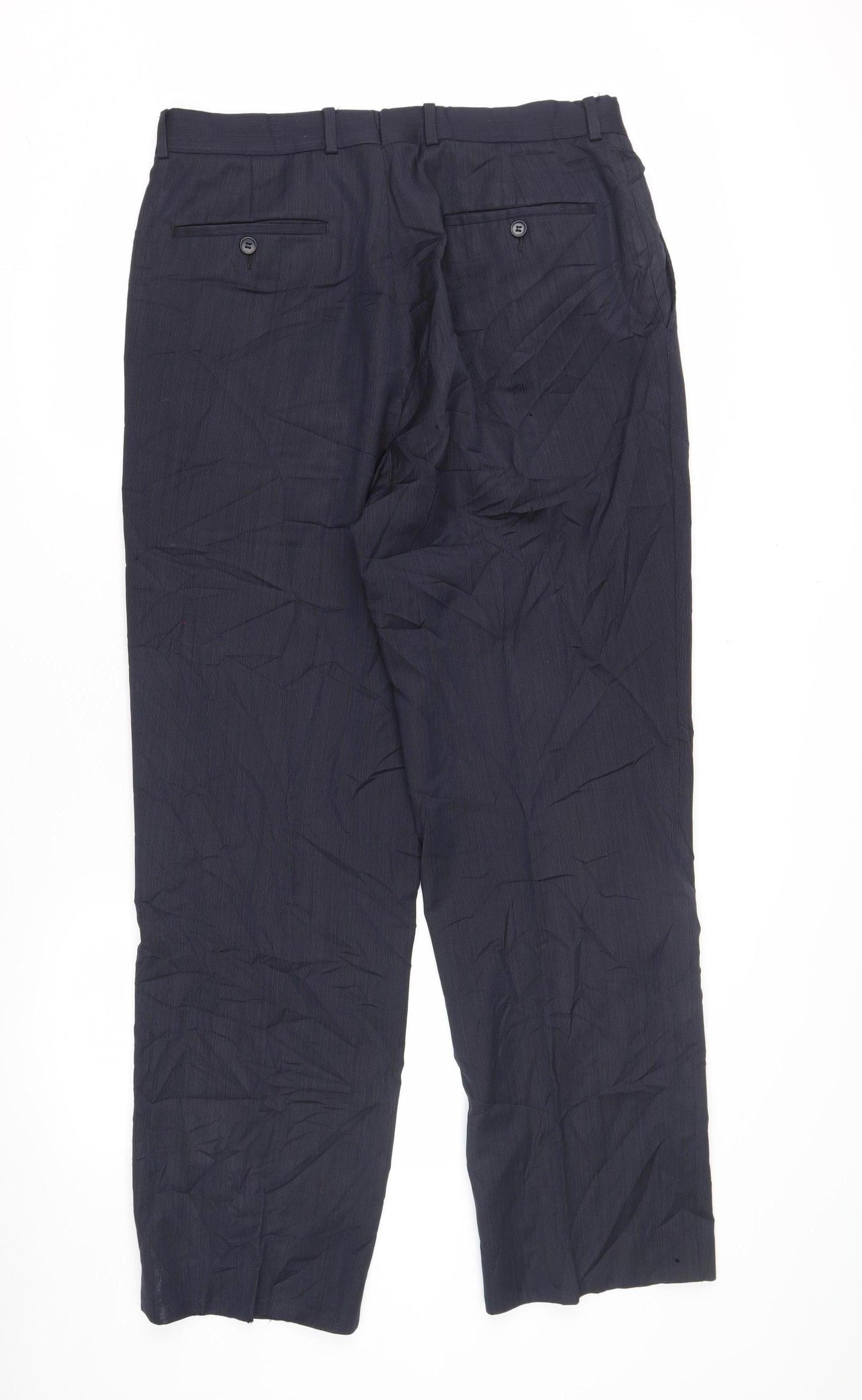 Austin Reed Men's Blue Wool Trousers 34R