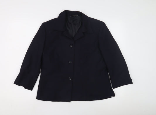 Marks and Spencer Women's Blue Coat Size 14
